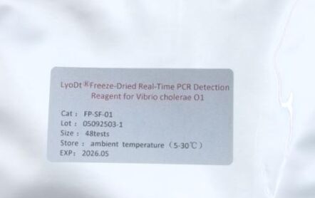 LyoDt® Reagente de Detecção por PCR em Tempo Real em Pó Liofilizado para Vibrio cholerae O1 - Sem Necessidade de Cadeia de Frio & Pré-dispensado para Teste Único