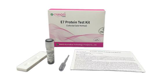 Kit de Teste para Oncoproteína E7 do HPV para Rastreamento de Câncer de Colo do Útero com Resultados em 15 min, Autocoleta e Detecção Direta de Proteína de Células Cancerígenas